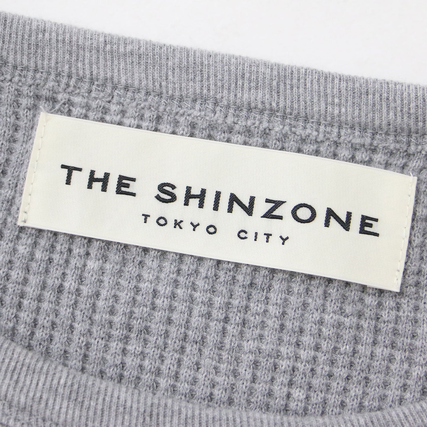 ワッフル オーバーサイズ プルオーバー カットソー / クルーネック 長袖 Tシャツ コットン サーマル 240716
