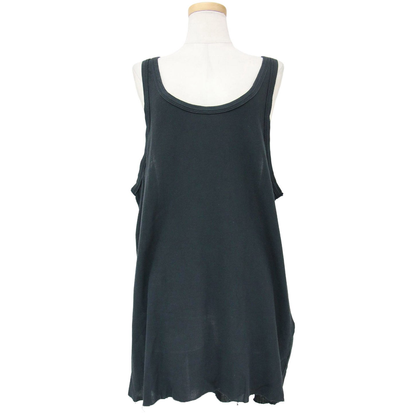 コットン ルーズ タンクトップ / 裾カットオフ チュニック 240725