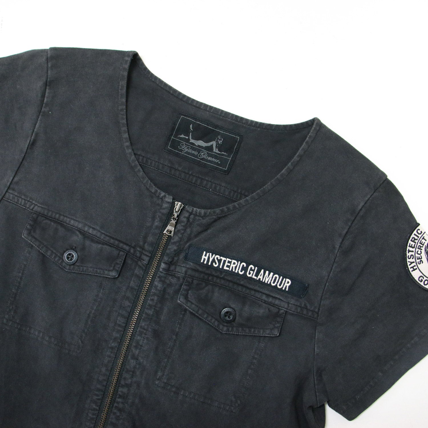 HYSTERIC GLAMOUR (ヒステリックグラマー) ZIPアップ ミリタリー ミニ 