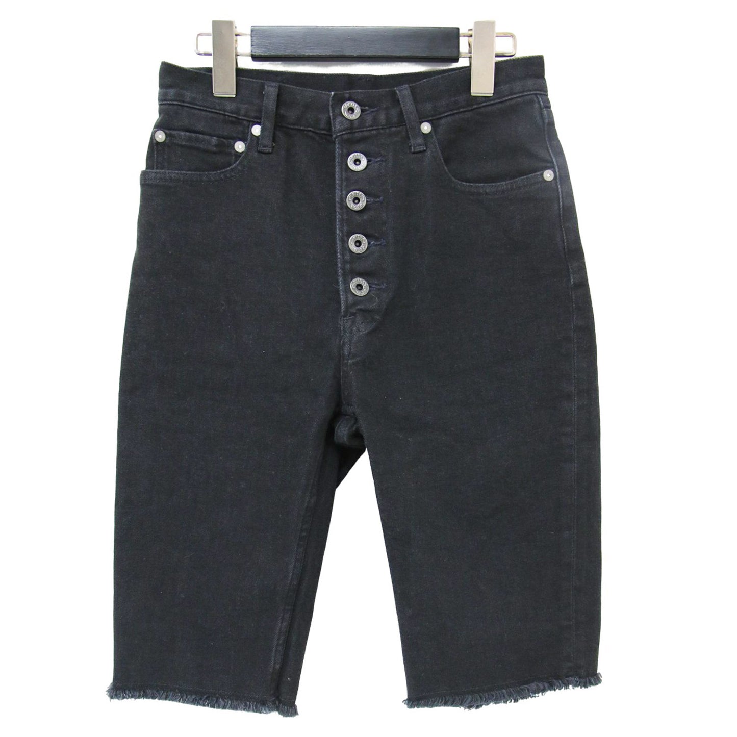 カットオフ デニムパンツ / 5 1/2 ハーフ丈 コットン ショートパンツ 240724