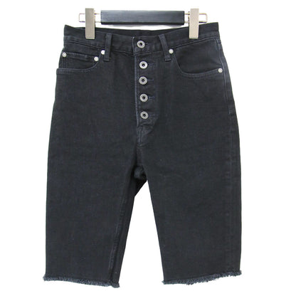 カットオフ デニムパンツ / 5 1/2 ハーフ丈 コットン ショートパンツ 240724