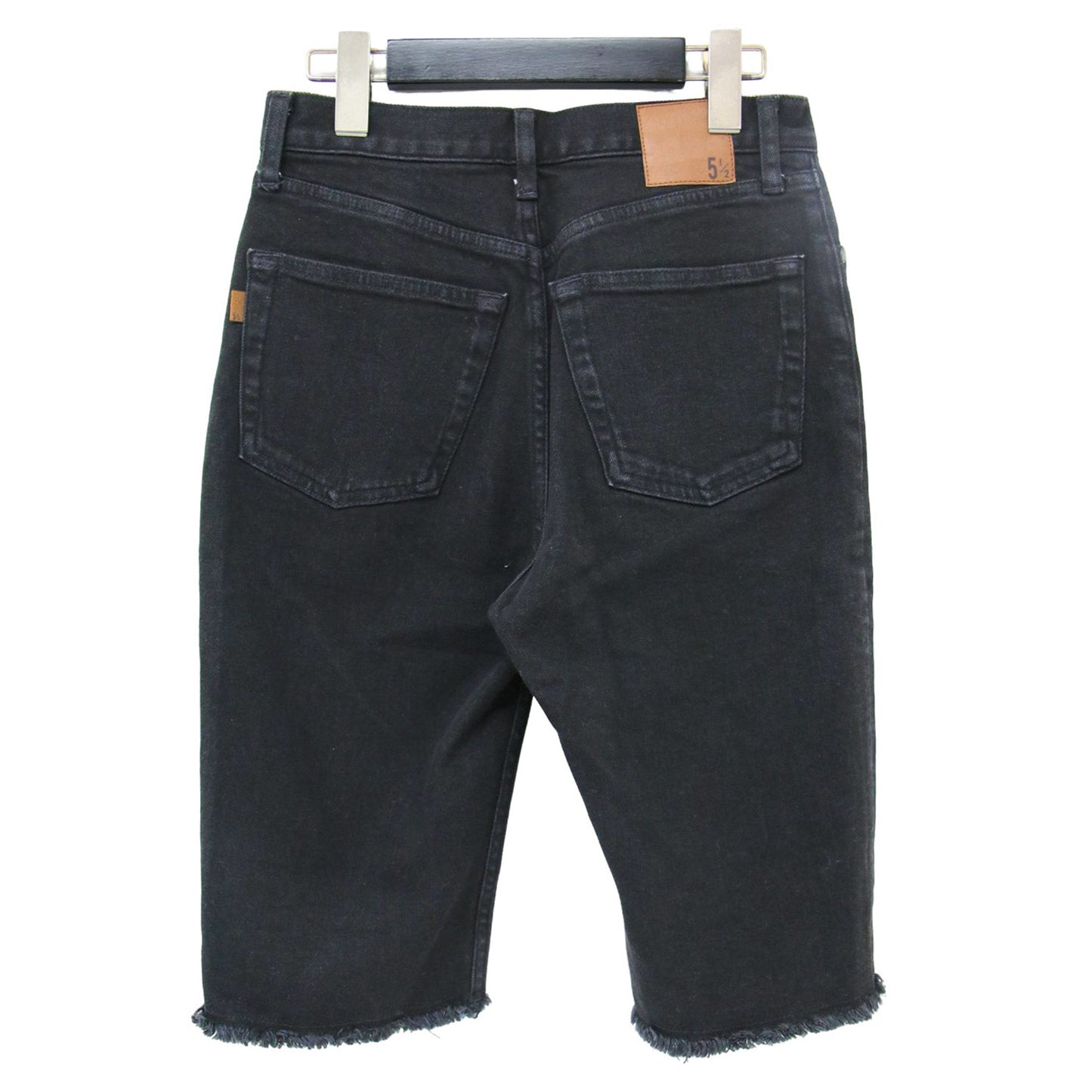 カットオフ デニムパンツ / 5 1/2 ハーフ丈 コットン ショートパンツ 240724