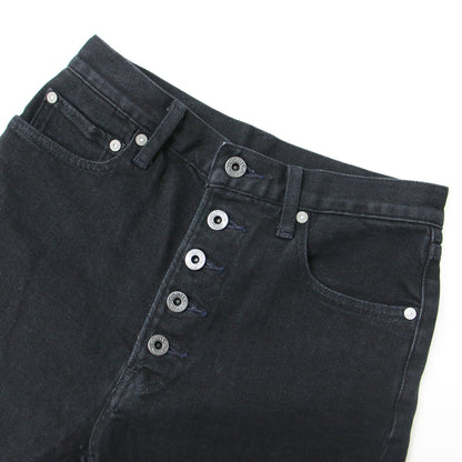 カットオフ デニムパンツ / 5 1/2 ハーフ丈 コットン ショートパンツ 240724