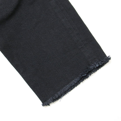 カットオフ デニムパンツ / 5 1/2 ハーフ丈 コットン ショートパンツ 240724