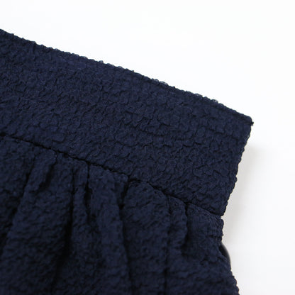 23春夏 ドット柄 ギャザー ロング スカート / フレアスカート