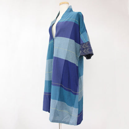 FUGAFUGA (フーガフーガ) ブロックチェック ノーカラー ドルマン  