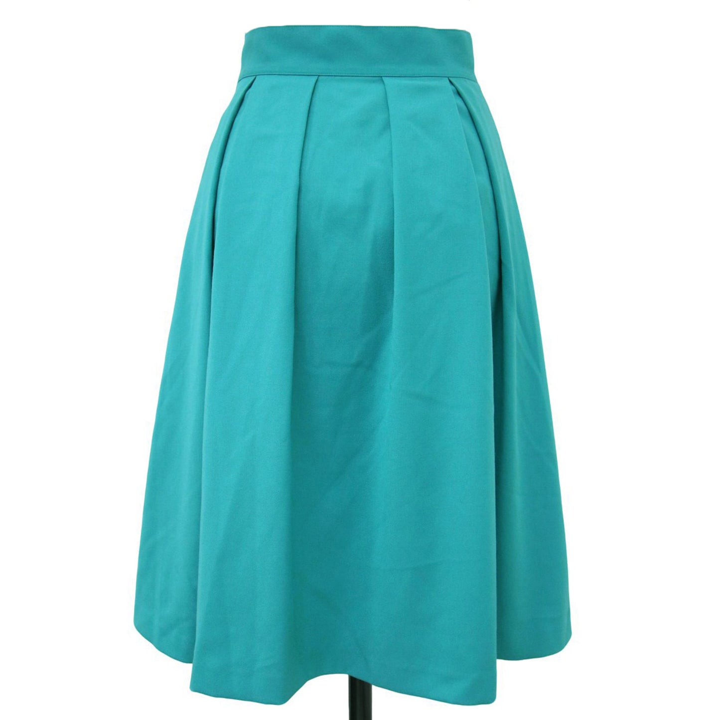 リボン フレア ミディ スカート / Aライン タック チェック柄 ウエストゴム 241121