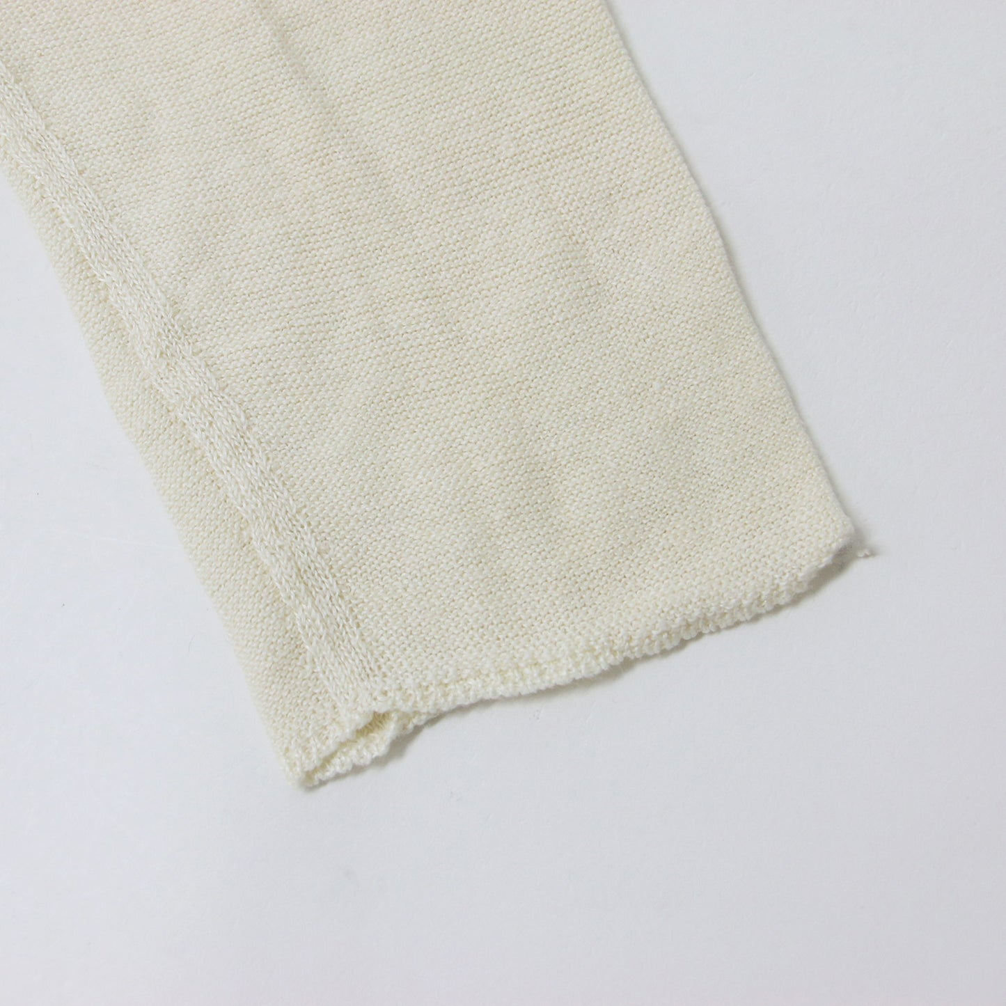 クルーネック ケーブル ニット カーディガン / 長袖 ホック リネン 240603