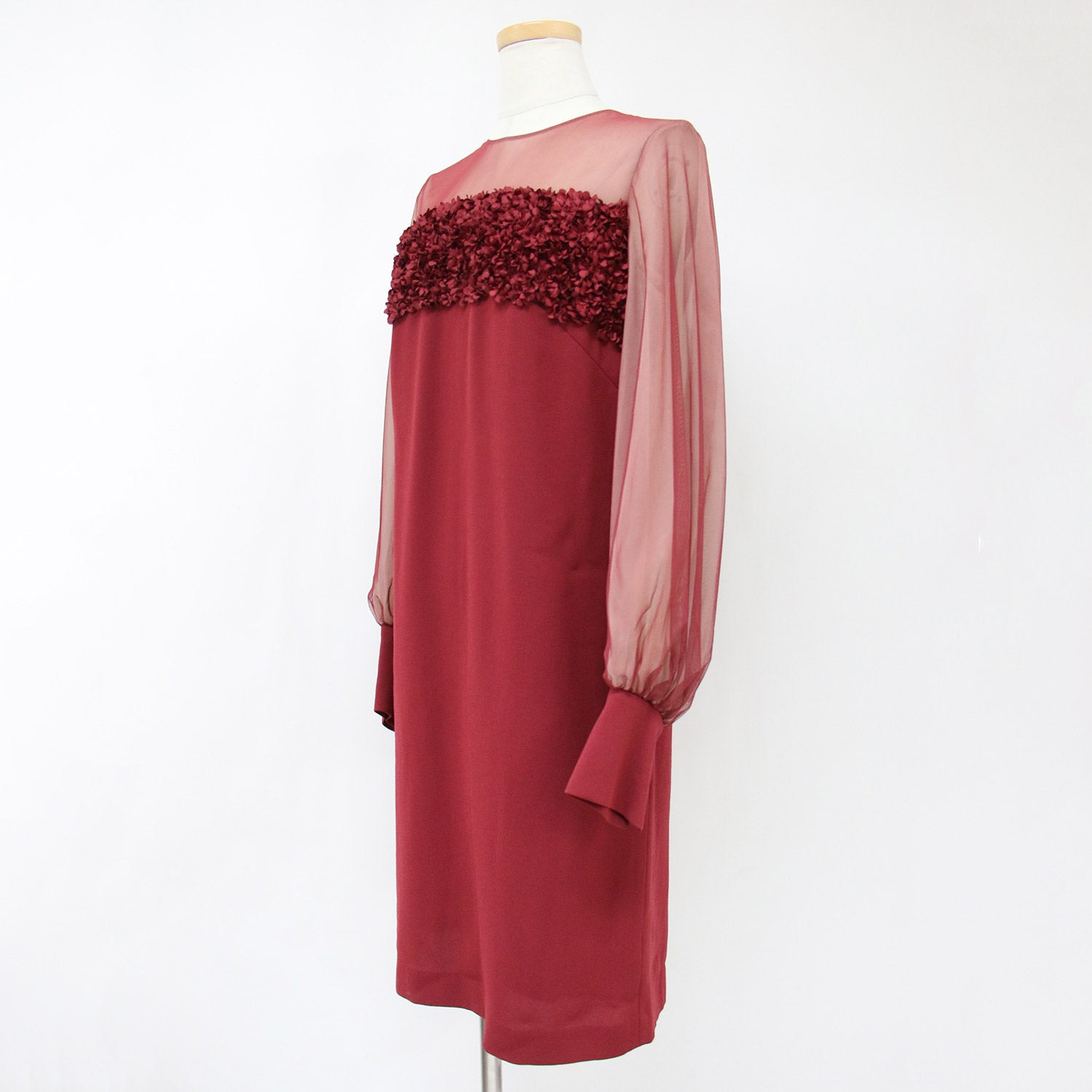 EPOCA (エポカ) シアースリーブ ワンピース / 切替 長袖 Iライン  