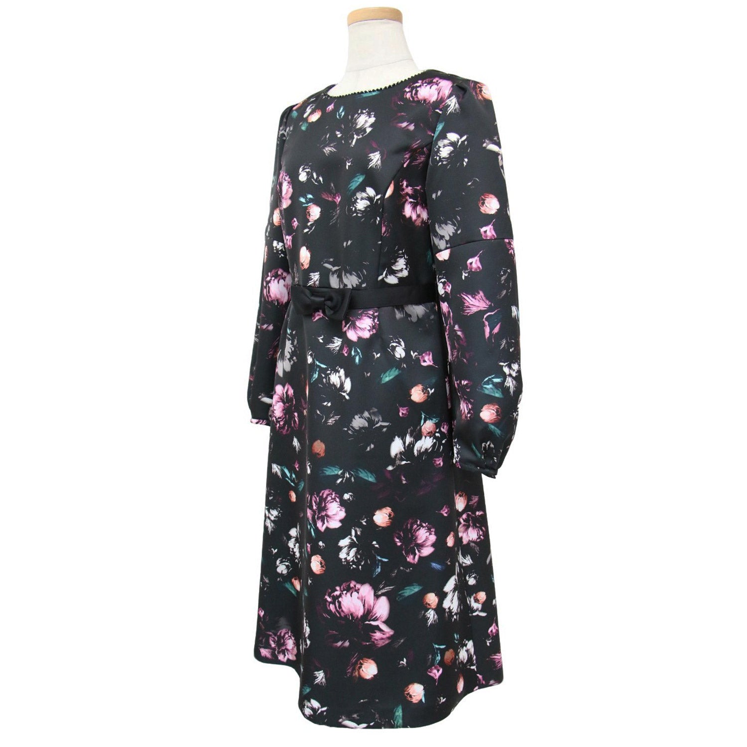 Just Cavalli 紫・黒 ストライプ模様 ミニワンピース L（Just Cavalli 