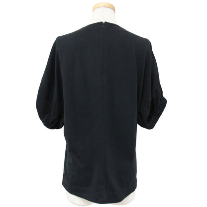 23春夏 クルーネック ギャザー ショートスリーブ プルオーバー カットソー / Tシャツ 半袖 コットン 240624