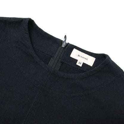 23春夏 クルーネック ギャザー ショートスリーブ プルオーバー カットソー / Tシャツ 半袖 コットン 240624