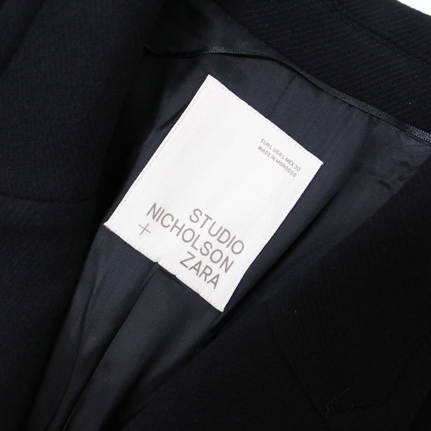 × STUDIO NICHOLSON 23秋冬 ロング チェスター コート / ウールブレンド スリット