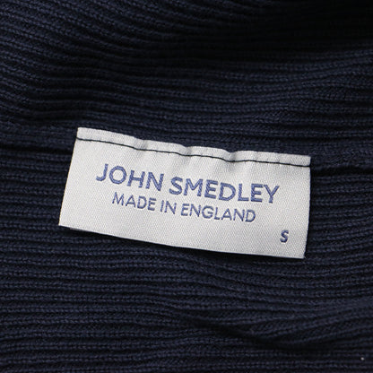 コットン ハイネック ノースリーブ ニット / プルオーバー リブ素材 240808