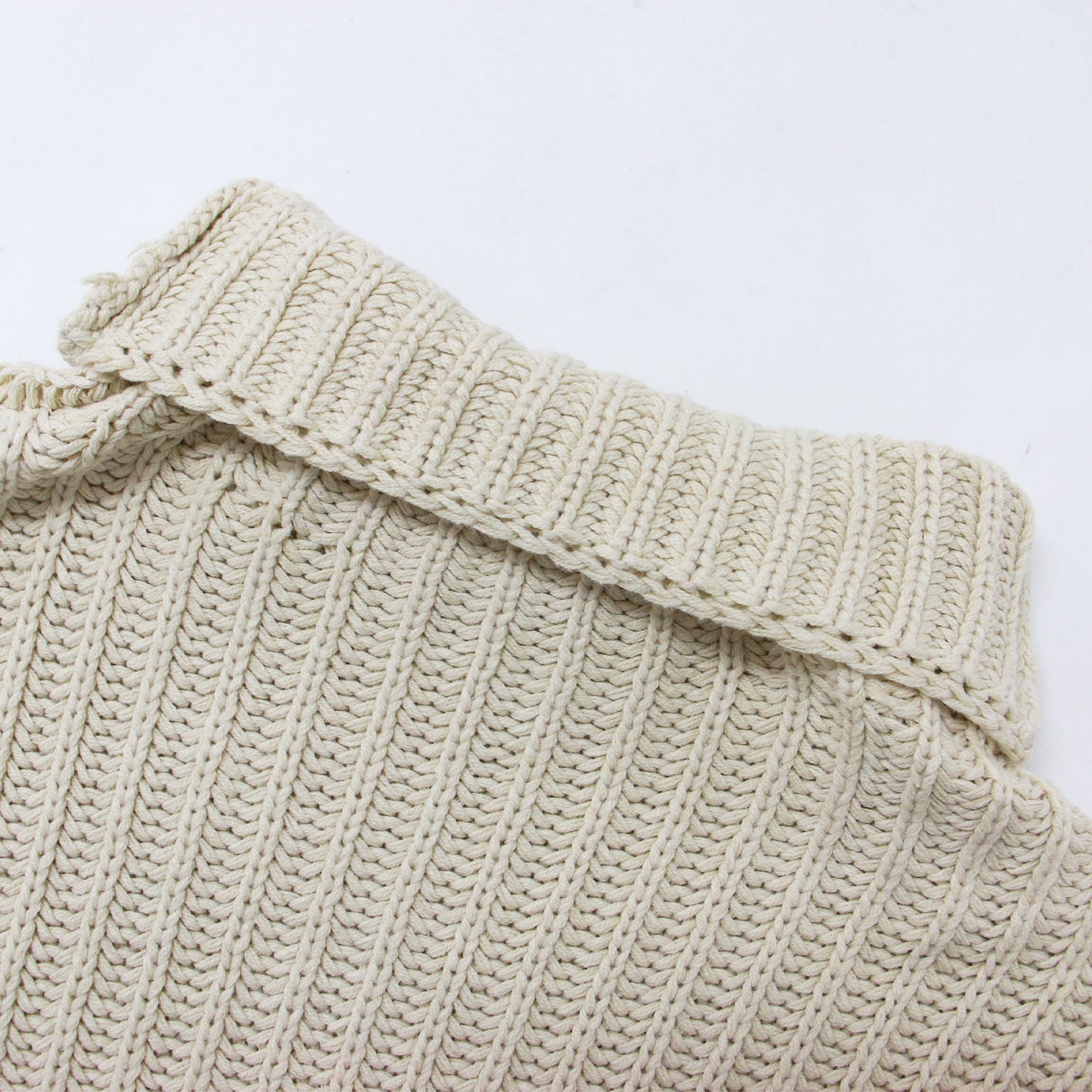 23秋冬 タートルネック ニット フレア ロング ワンピース / 長袖 リブ コットン マキシ 240731