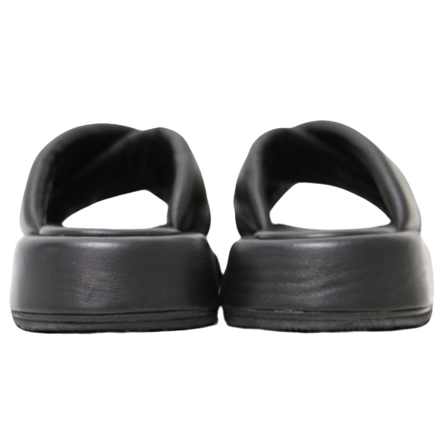 24春夏 クロスベルト レザー サンダル / プラットフォーム 厚底  240813