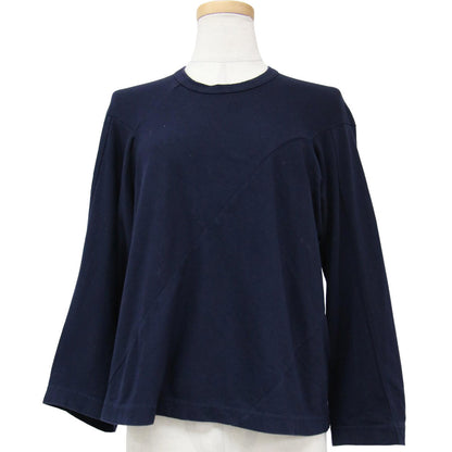 7分袖 コットン Tシャツ / クルーネック カットソー コムコム 240926