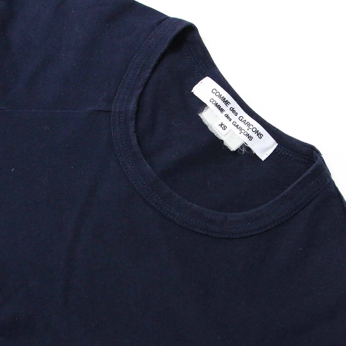 7分袖 コットン Tシャツ / クルーネック カットソー コムコム 240926