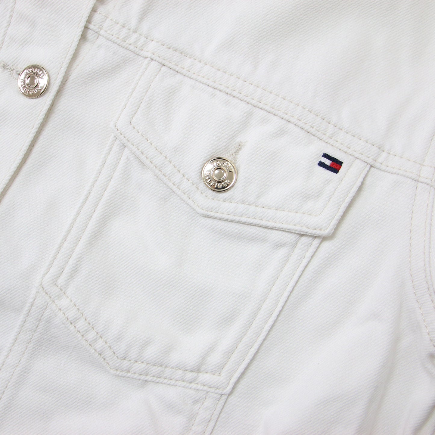 オーバーサイズ デニム ジャケット / コットン Gジャン ビッグシルエット ホワイトデニム