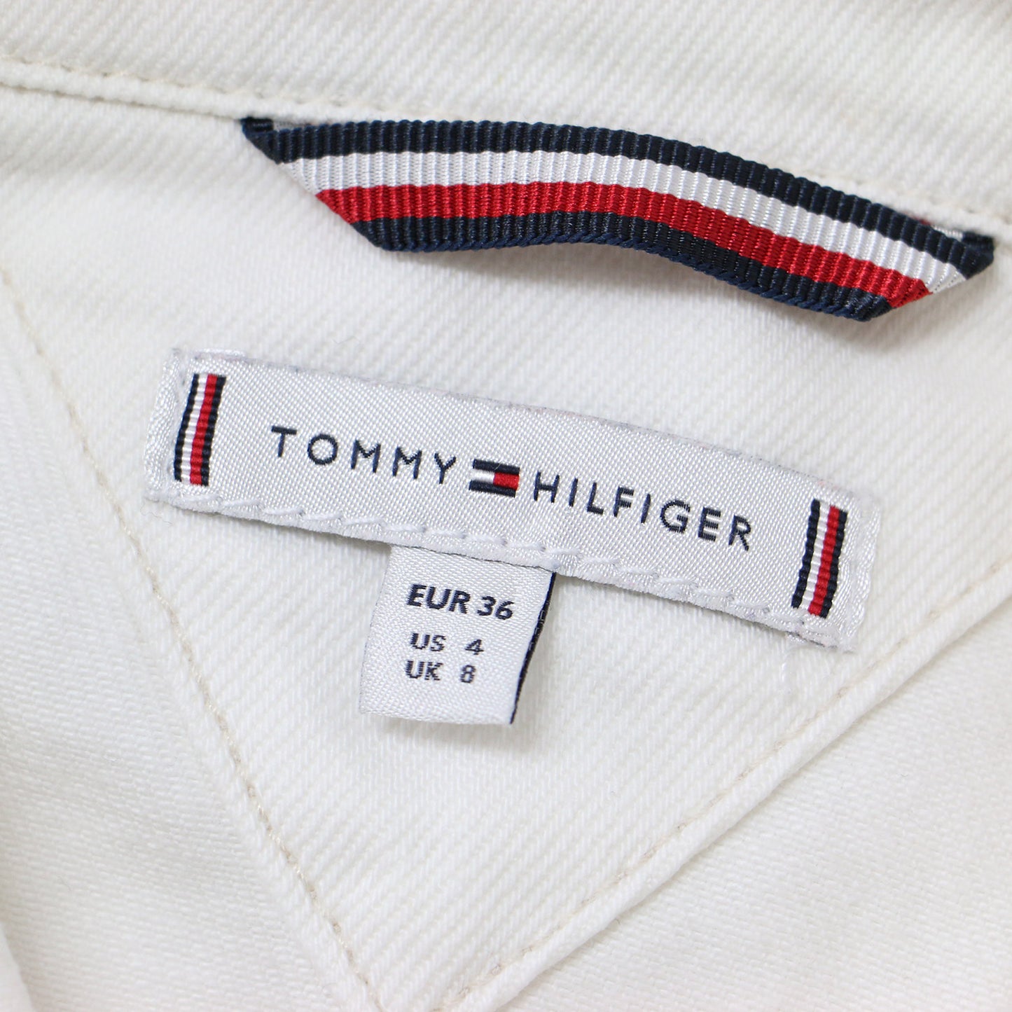 オーバーサイズ デニム ジャケット / コットン Gジャン ビッグシルエット ホワイトデニム