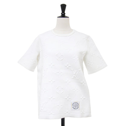 24春夏 フライト モード 3D モノグラム Tシャツ / 半袖 クルーネック エンボス加工 コットン ナイロン イタリア製