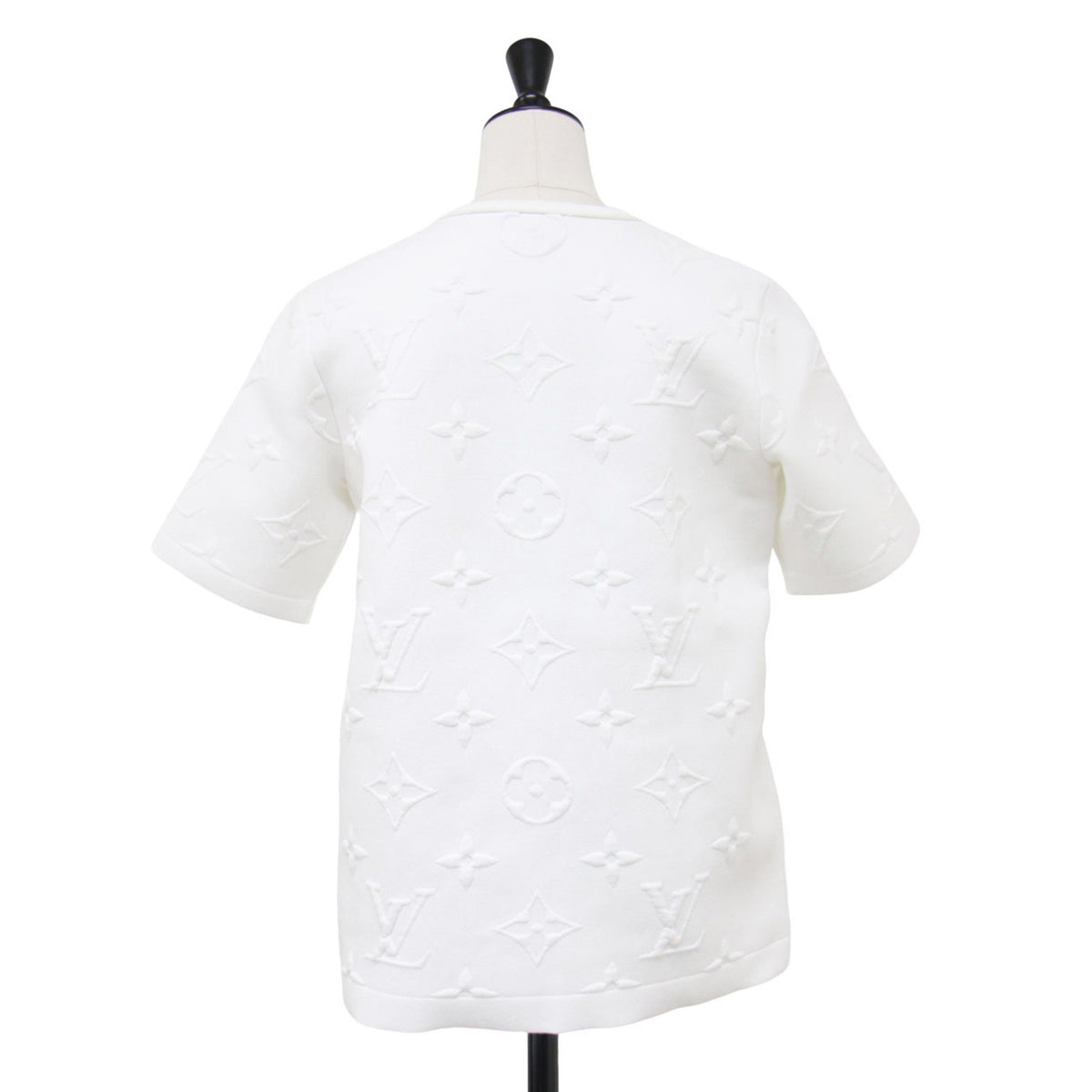 24春夏 フライト モード 3D モノグラム Tシャツ / 半袖 クルーネック エンボス加工 コットン ナイロン イタリア製