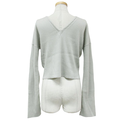 24春夏 Plage 別注 Vネック リブ カットソー / ショート丈 長袖