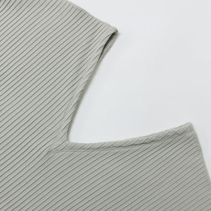 24春夏 Plage 別注 Vネック リブ カットソー / ショート丈 長袖