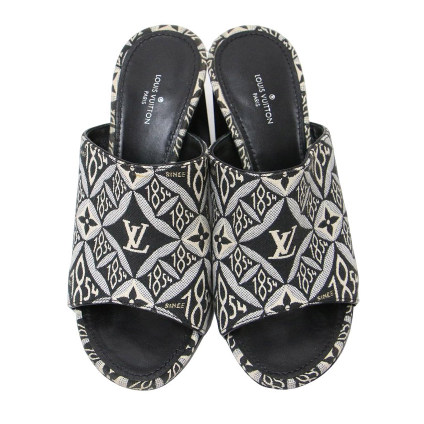 SINCE1854 コレクション モノグラム シルエット ライン ミュール / サンダル イタリア製