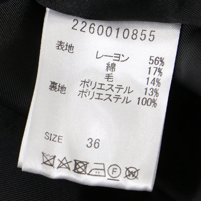 ツイード ベア ワンピース / ジャンパースカート ロング丈 Iライン タイト 2WAY スリット コットン ウール 241112