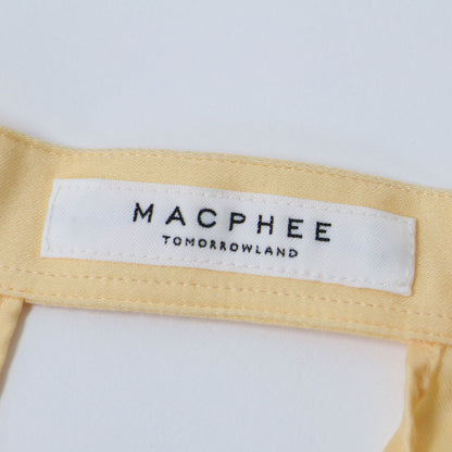 23春夏 コットン モールスキン バンドカラー ロング シャツ ワンピース / 長袖 スリット