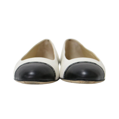 バイカラー フラット パンプス WATSON FLAT / レザー ロゴ