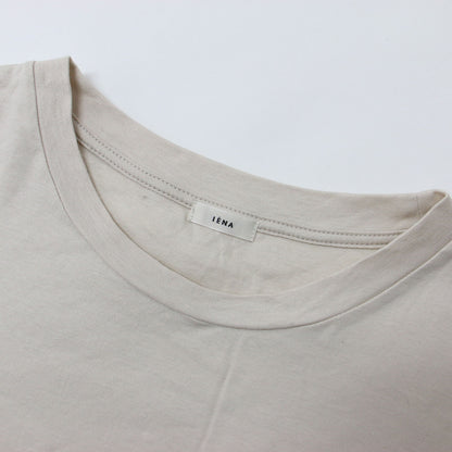 23春夏 ドロップショルダー クロップド Tシャツ / プルオーバー ショート丈 クルーネック 半袖 コットン