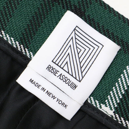 チェック柄 ワイド パンツ / ウエストゴム ストレート