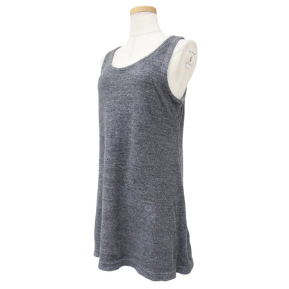 コットン パイル タンクトップ / Uネック ストレッチ チュニック丈