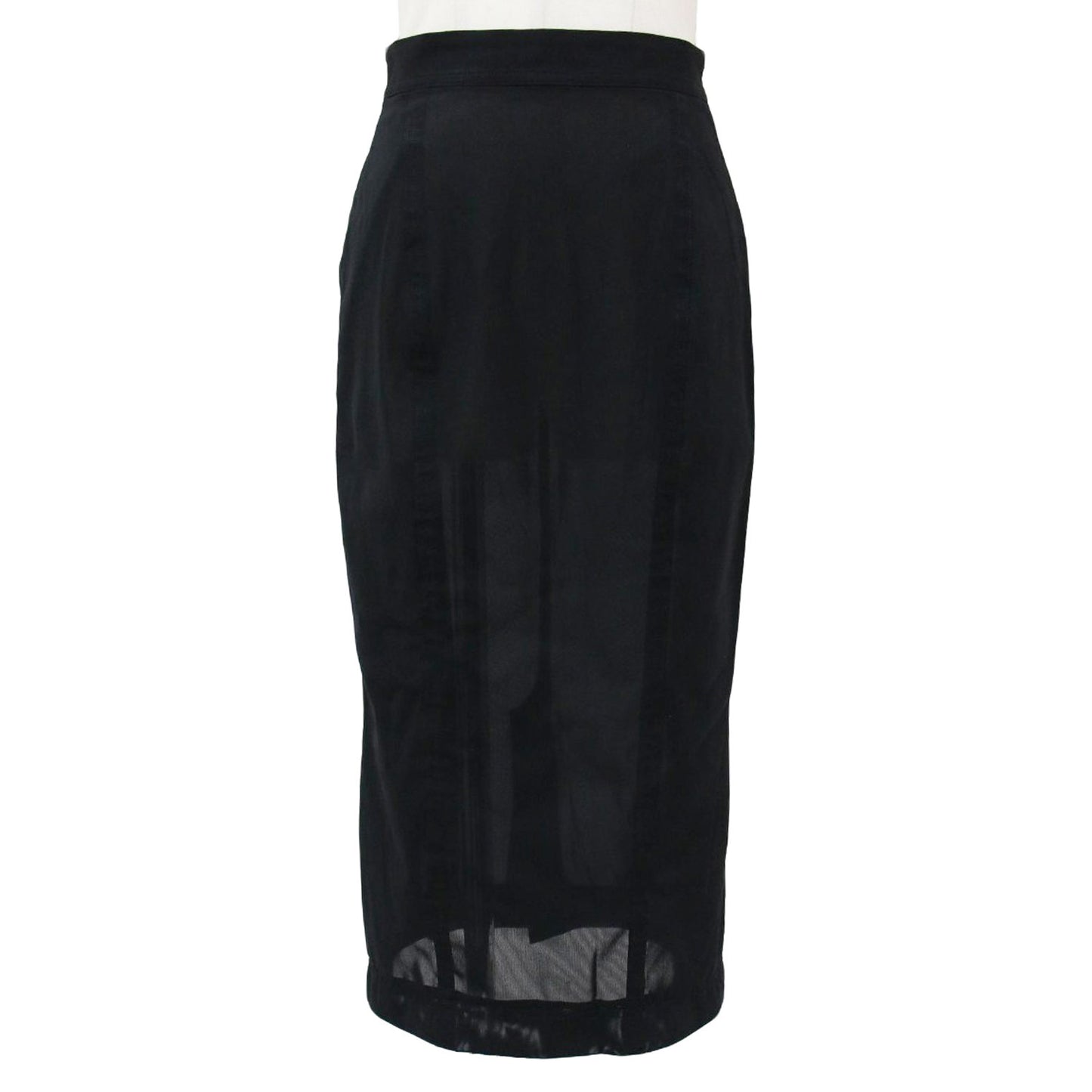 メッシュ Iライン ロングスカート / タイト ストレッチ スリット