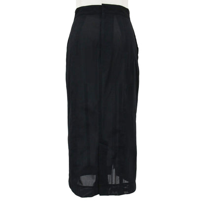 メッシュ Iライン ロングスカート / タイト ストレッチ スリット