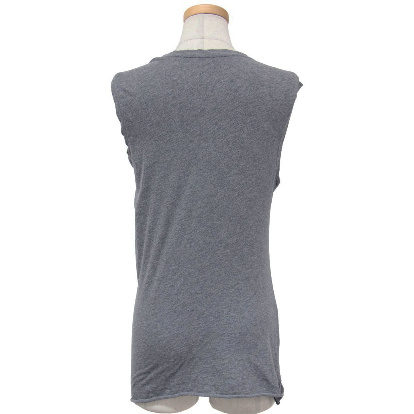 24春夏 コットン シアー ツイスト タンクトップ / カットソー ノースリーブ クルーネック ジャージ