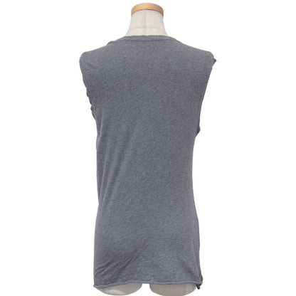 24春夏 コットン シアー ツイスト タンクトップ / カットソー ノースリーブ クルーネック ジャージ