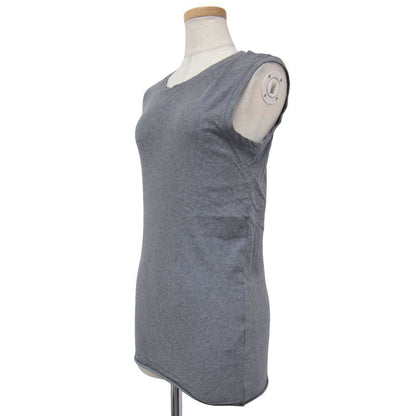 24春夏 コットン シアー ツイスト タンクトップ / カットソー ノースリーブ クルーネック ジャージ