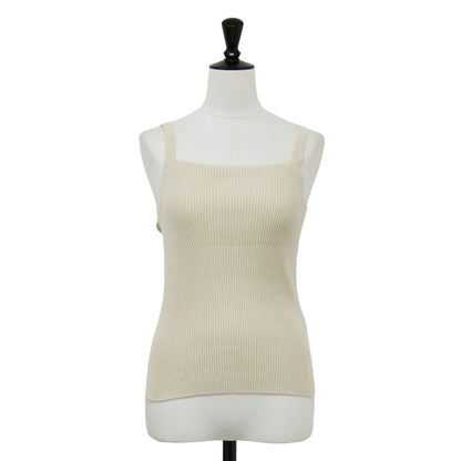 22年春夏 コットン リブ キャミソール / ニット 2WAY