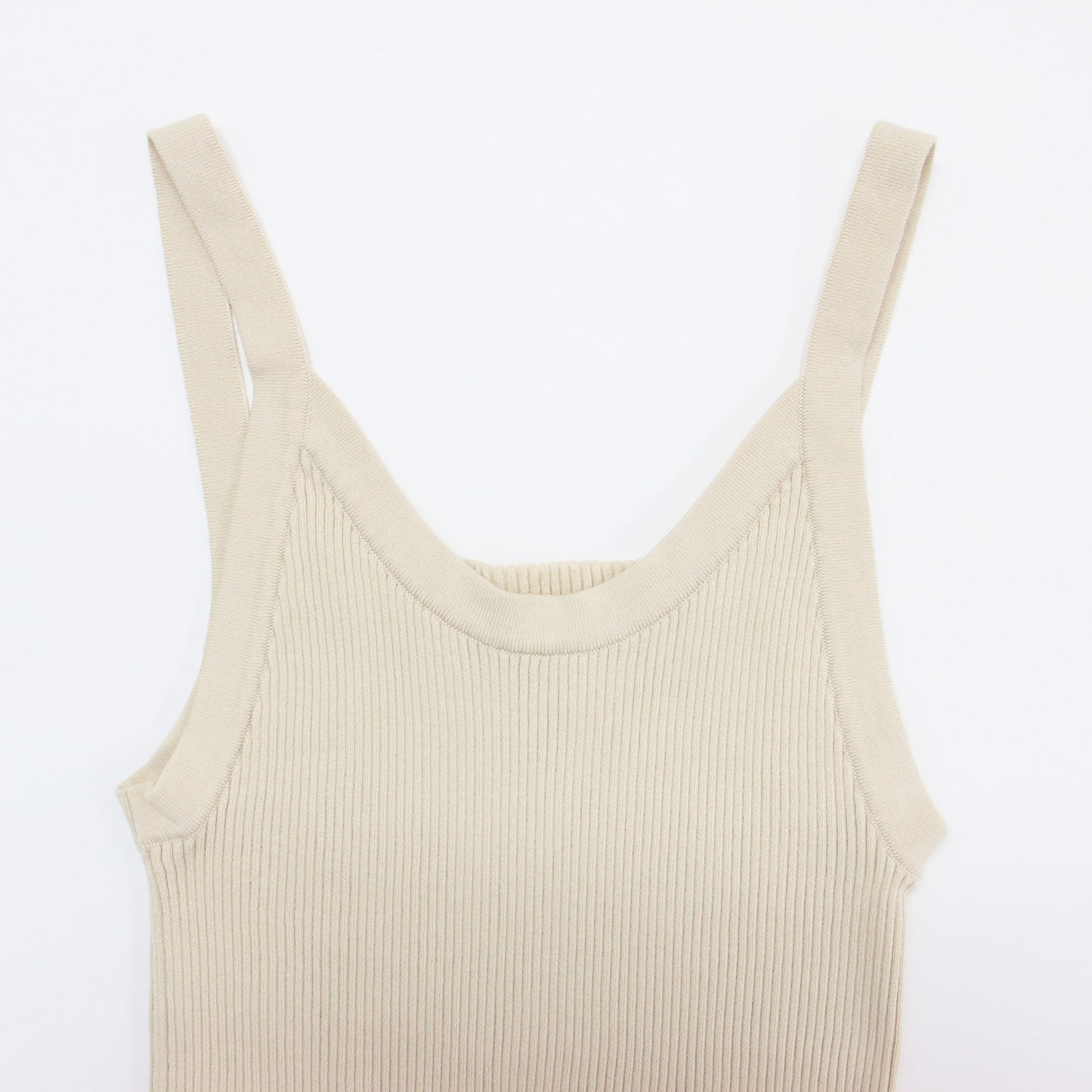 22年春夏 コットン リブ キャミソール / ニット 2WAY
