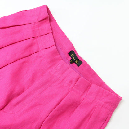 リネン タック テーパード パンツ / ハイウエスト