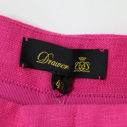 リネン タック テーパード パンツ / ハイウエスト