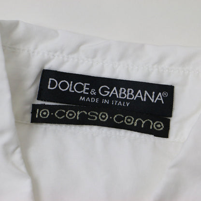 コットン ノースリーブ チュニック ブラウス / シャツ フラップポケット ロング丈 イタリア製 241030