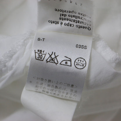 コットン ノースリーブ チュニック ブラウス / シャツ フラップポケット ロング丈 イタリア製 241030