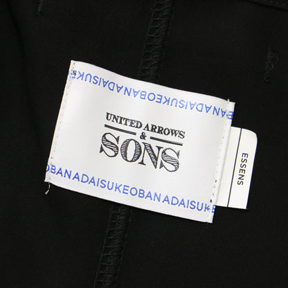 23秋冬 ESSENSE ノーカラー Vネック ボタンレス ドルマンスリーブ ショート丈 カーディガン