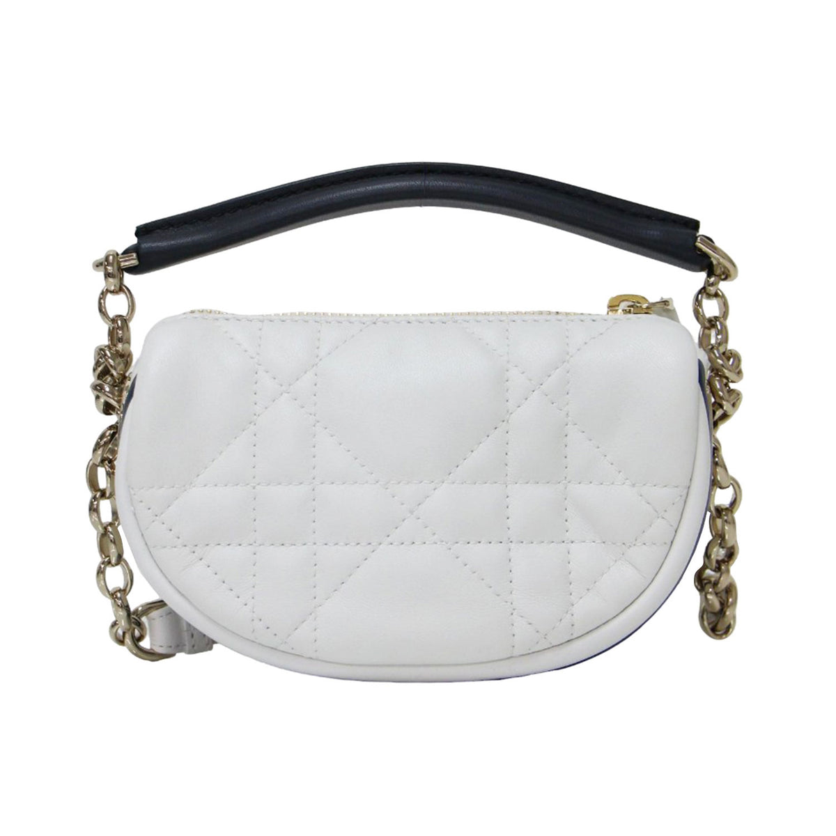 ラムスキン ミニ ショルダーバッグ Vibe Micro Hobo / イタリア製 2WAY ハンドバッグ チェーン ロゴ 肩掛け キルティング