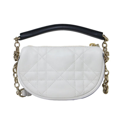 ラムスキン ミニ ショルダーバッグ Vibe Micro Hobo / イタリア製 2WAY ハンドバッグ チェーン ロゴ 肩掛け キルティング