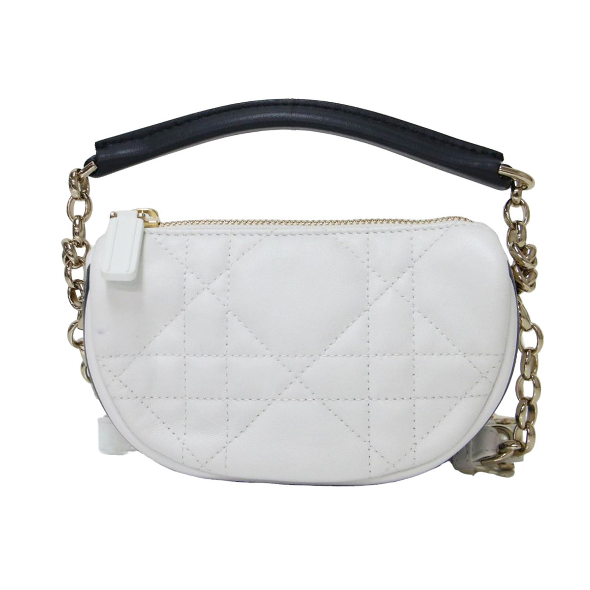 ラムスキン ミニ ショルダーバッグ Vibe Micro Hobo / イタリア製 2WAY ハンドバッグ チェーン ロゴ 肩掛け キルティング